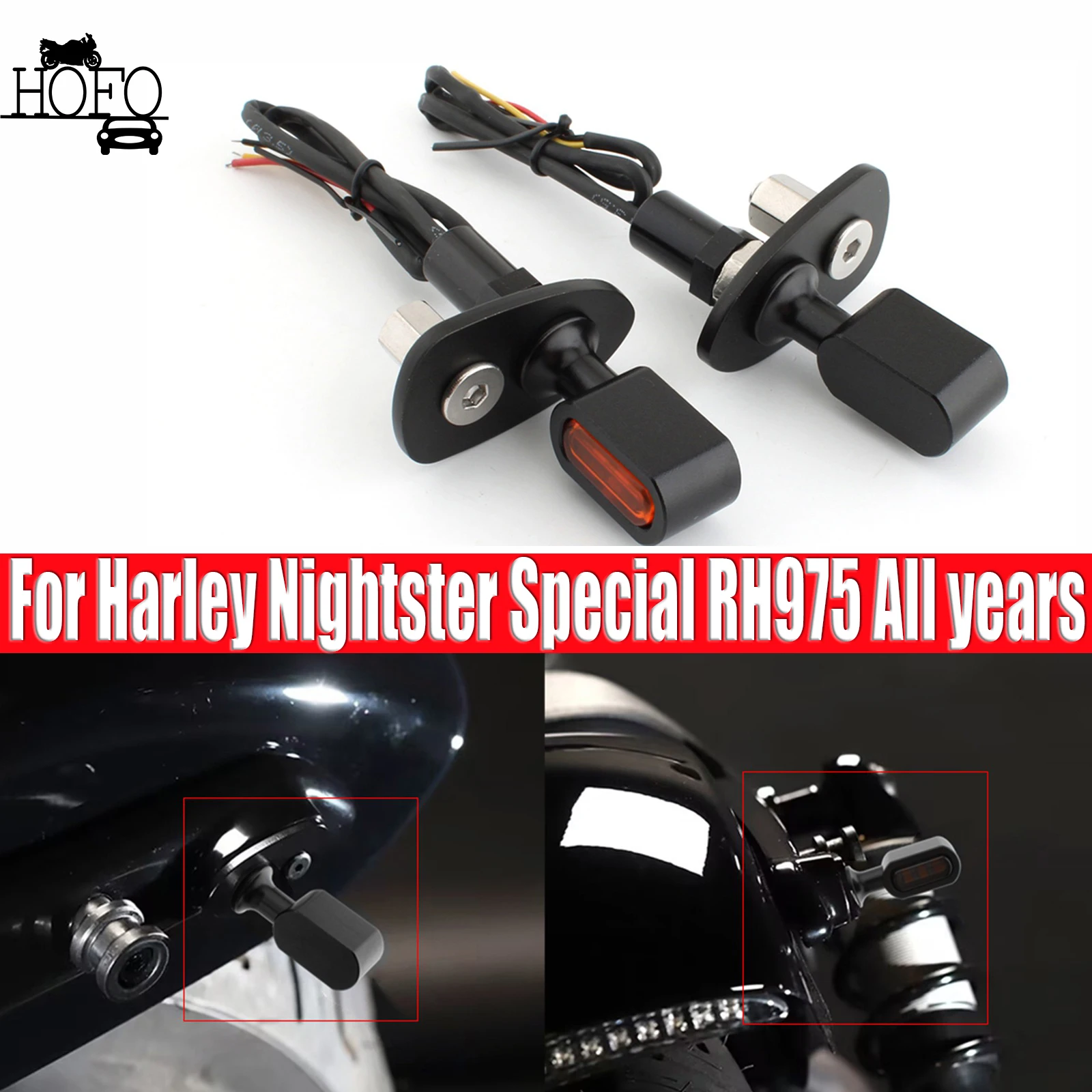 

Motorcycle Rear Turn Signal Light Bracket For Harley Nightster Special RH975