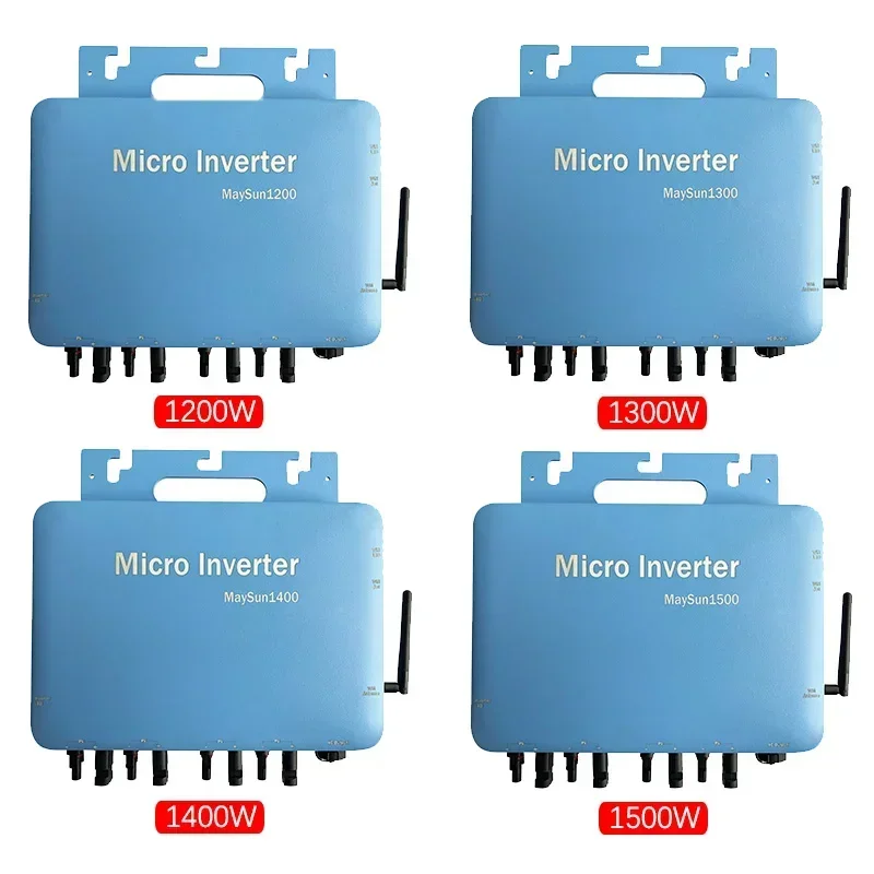 Pure Sine Wave Micro Grid Tie Inverter 1200W 1300W 1400W 1500W MPPT Solar PV Grid Tie System for Home Use Solar Inverter