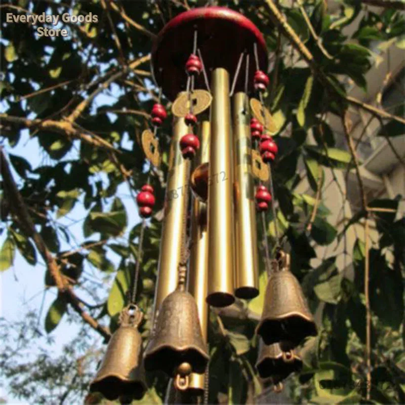 Grand carillon éolien Tubes cloches en métal cloche d'église jardin extérieur maison jardin décor suspendu carillon éolien symbole de bonne chance