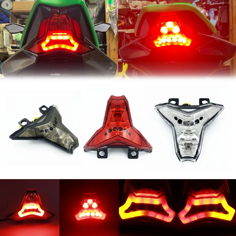 

LED Brake Tail Light Turn Signal For KAWASAKI Z1000 ZX10R ZX-10RR ZX-6R Z400 NINJA 400 ZX25R Motorcycle Accessories Blinker Lamp