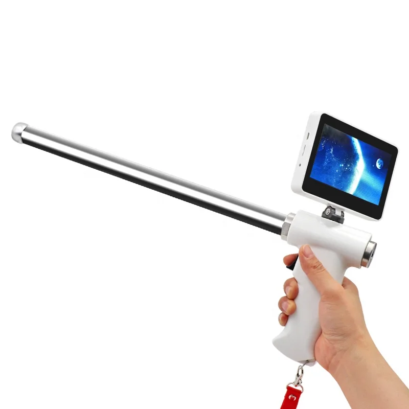 Visual Dog Pig Endoscope Insemination Gun Veterinary Animal Artificial Insemination Device Digital AI Gun for Sow Swine
