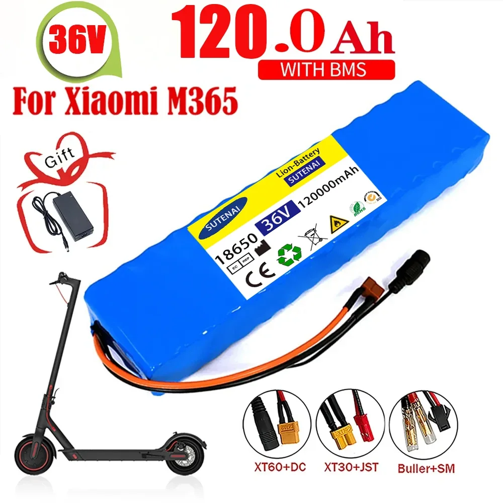 

10S3P 36V 120Ah Battery ebike Battery Pack 18650 Li-ion Batteries 1000W For High Power Electric Scooter Motorcycle Scooter