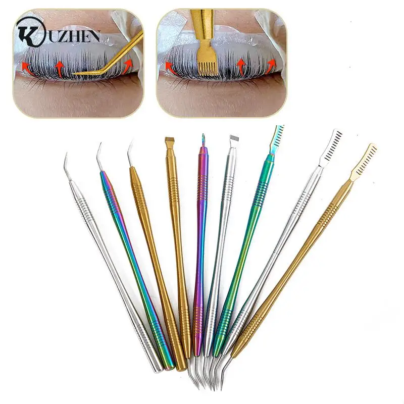 Eyelash Perm Lifting Tools Metal Clean Up Rods Beauty Makeup Lamination Eyelashes Separating Tool Eyelash Extension Supplies1Pc