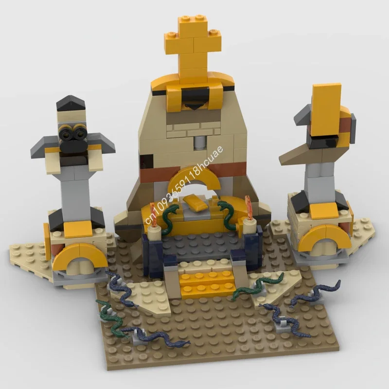 

198 деталей MOC: Конструктор «Гробница Индианы Джонса» — развивающий логическое мышление, воображение и навыки решения проблем. Идеальный подарок на Рождество.