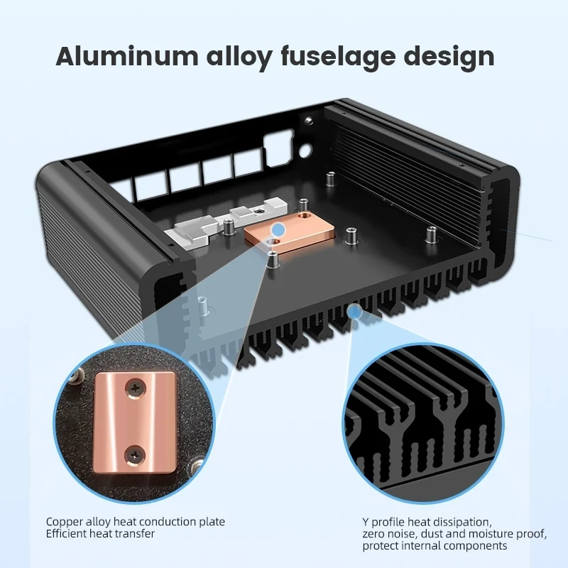 4x i226-V 2.5G LAN Fanless Firewall Mini PC 12th Gen Intel Celeron J6413 Soft Router 2*NVMe 2*SATA Proxmox Computer ESXi AES-NI