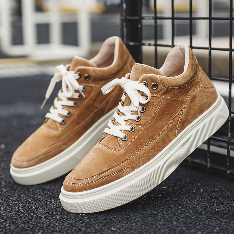 

Модные хит продаж, мужские высокие британские туфли, классические мужские кожаные повседневные туфли в стиле ретро, уличные туфли-оксфорды на толстой подошве