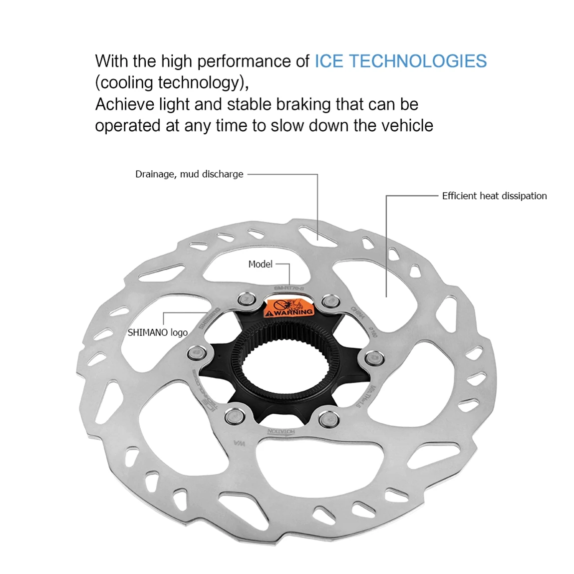 Shimano SLX RT70 Deore XT MT800 CENTER LOCK Bremsscheibe ICE TECHNOLOGIES 160 180mm Rennrad-Bremsscheiben für 105 R7000 R8000 – Detail 8