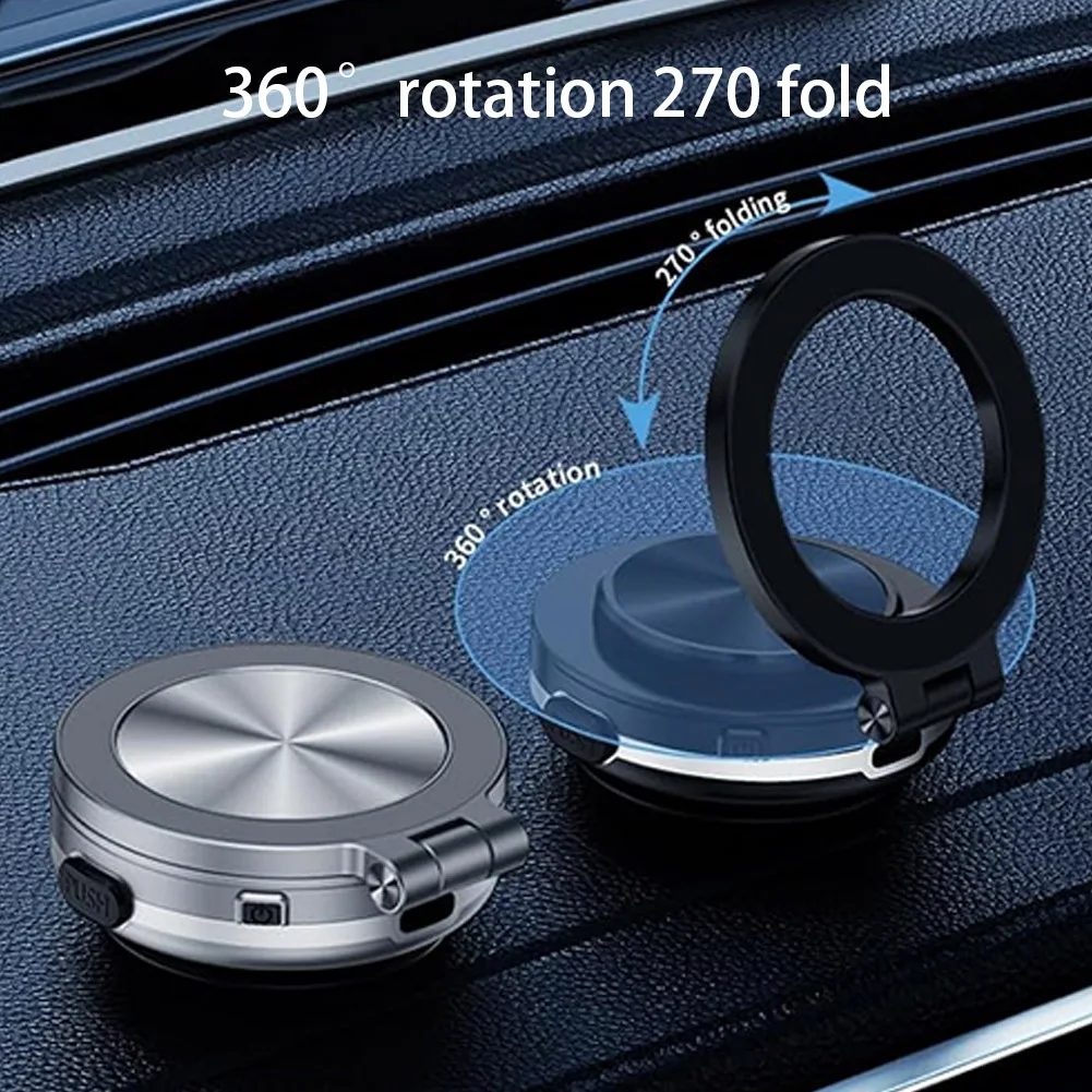 Soporte magnético universal para teléfono de coche 360 °   Soporte de rotación Soporte para teléfono celular con ventosa Compatible con iPhone Todos los teléfonos inteligentes