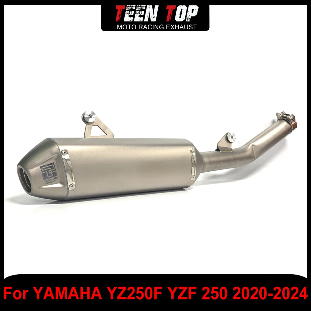 

For Yamaha YZ250F YZF 250 Slip on Exhaust Motorcycle Middle Link Pipe For YAMAHA WR250F 2020-2024 Exhaust Muffler Titanium Alloy