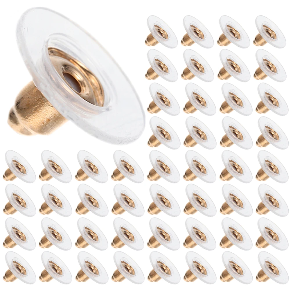 

200pcs Backs Studs Lightweight Durable Secure Diy Accessories Replacement Locking Stoppers Women Screw Earring Backs For Heavy