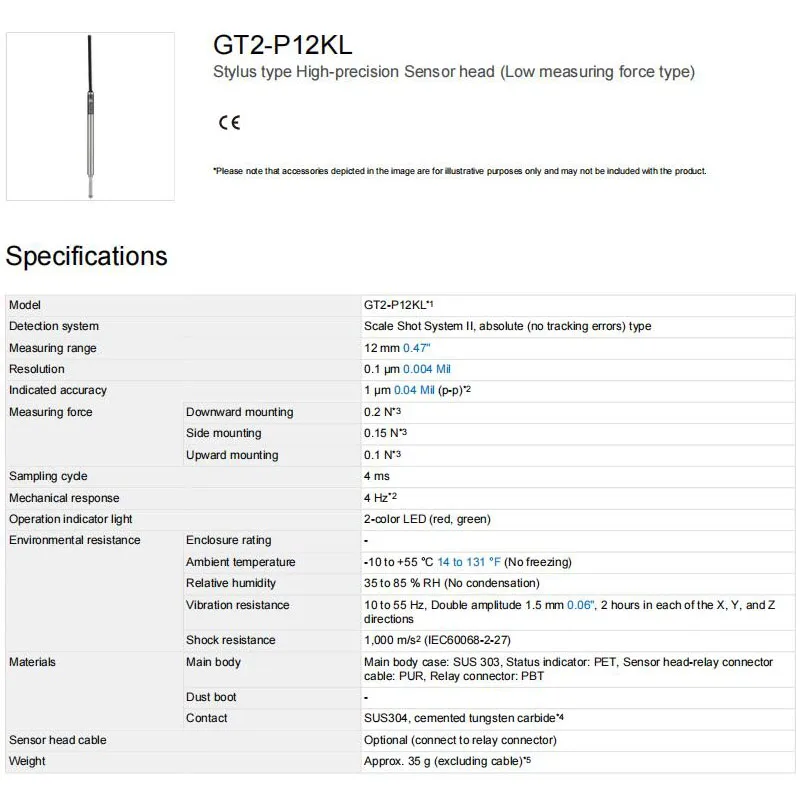 Nuovissimo sensore digitale a contatto KEYENCE GT2-P12KL originale, stock di magazzino originale al 100%.