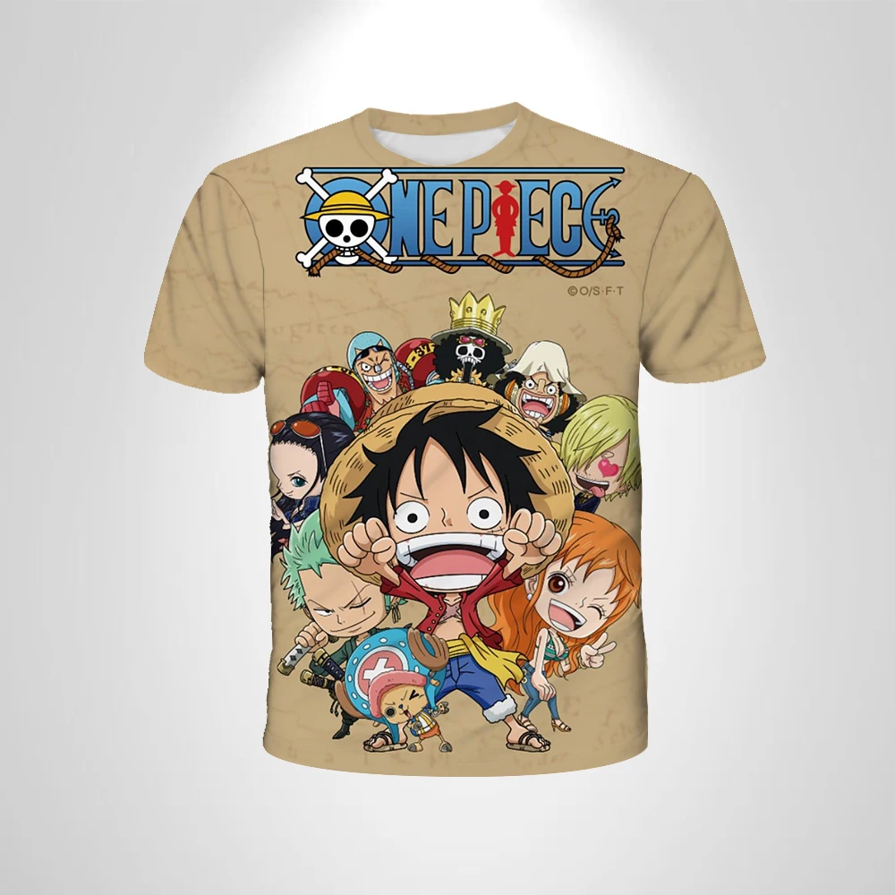 One Piece Straw Hat Luffy Soccer Tshirt Messi 10 Red Blue Gradient Pirate Skull Anchor Short Sleeve Anime Fan Tee