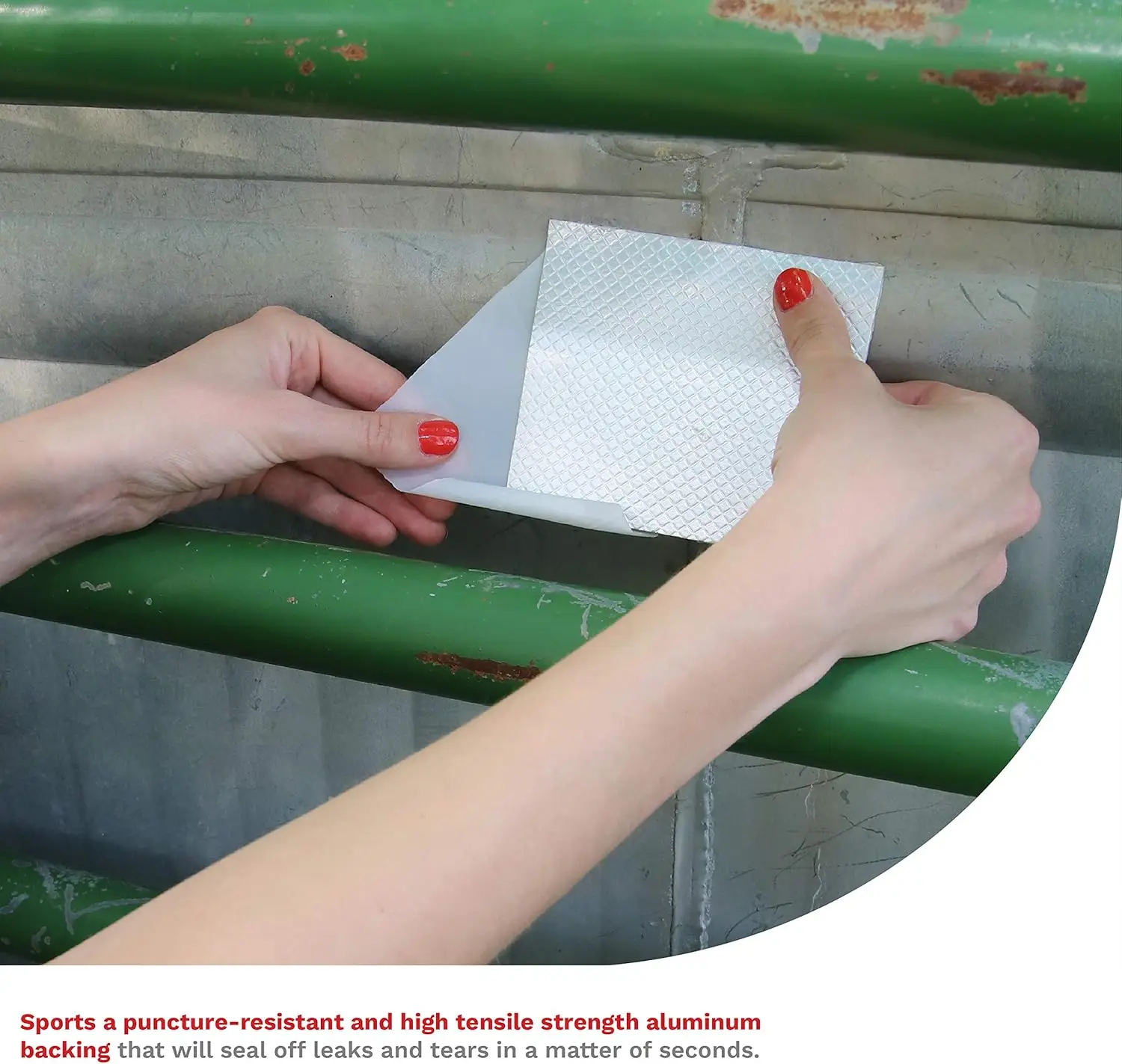 Fita butílica de alumínio super impermeável - 4 "x 16' para reparo de telhado, calha, janela e metal |   Patch de vedação de vazamento piscando