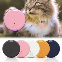 Cat Dog GPS Bluetooth 5.0 Tracker Anti-Lost Device Round Mini Anti-Lost Device Pet Kids Bag Wallet Tracking Smart Finder Locator