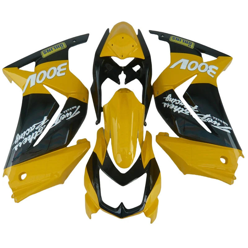 Injection fairing kits for Kawasaki Ninja 250R 2008-2014 black Yellow motorcycle fairings ZX250 250 08-14 yellow black fairing