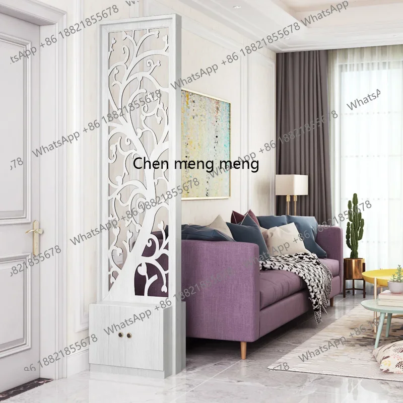Simple modern fresh floor cabinet screen partition living room entrance modern simple fashion block home