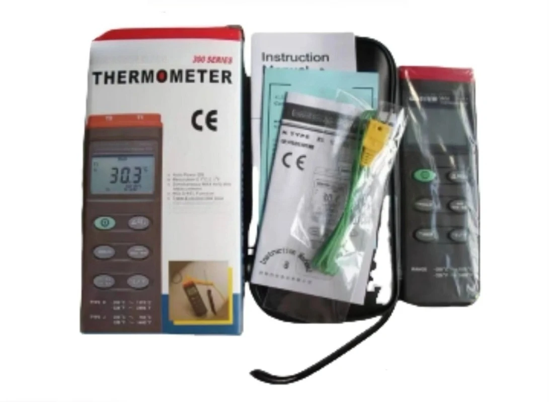 Digital thermometer center-300 single channel, center-301 dual channel, center-304 four channel (K-type: -200-1370c)