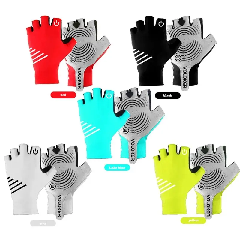 A Pair Of Cycling Sunscreen Gloves Breathable Thin Half-finger Gloves Spring And Summer Anti-slip Cycling Half-finger Gloves