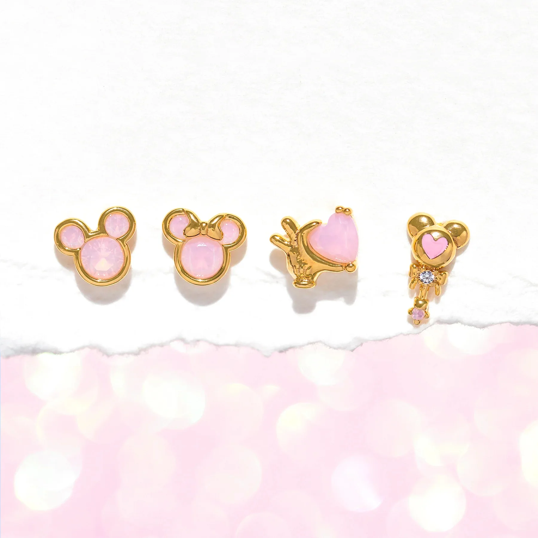 New ins Cute Cartoon Heart Earrings Set For Women Girl Fashion Vintage Pink Blue Head Stud Earring Wholesale Jewelry Gift