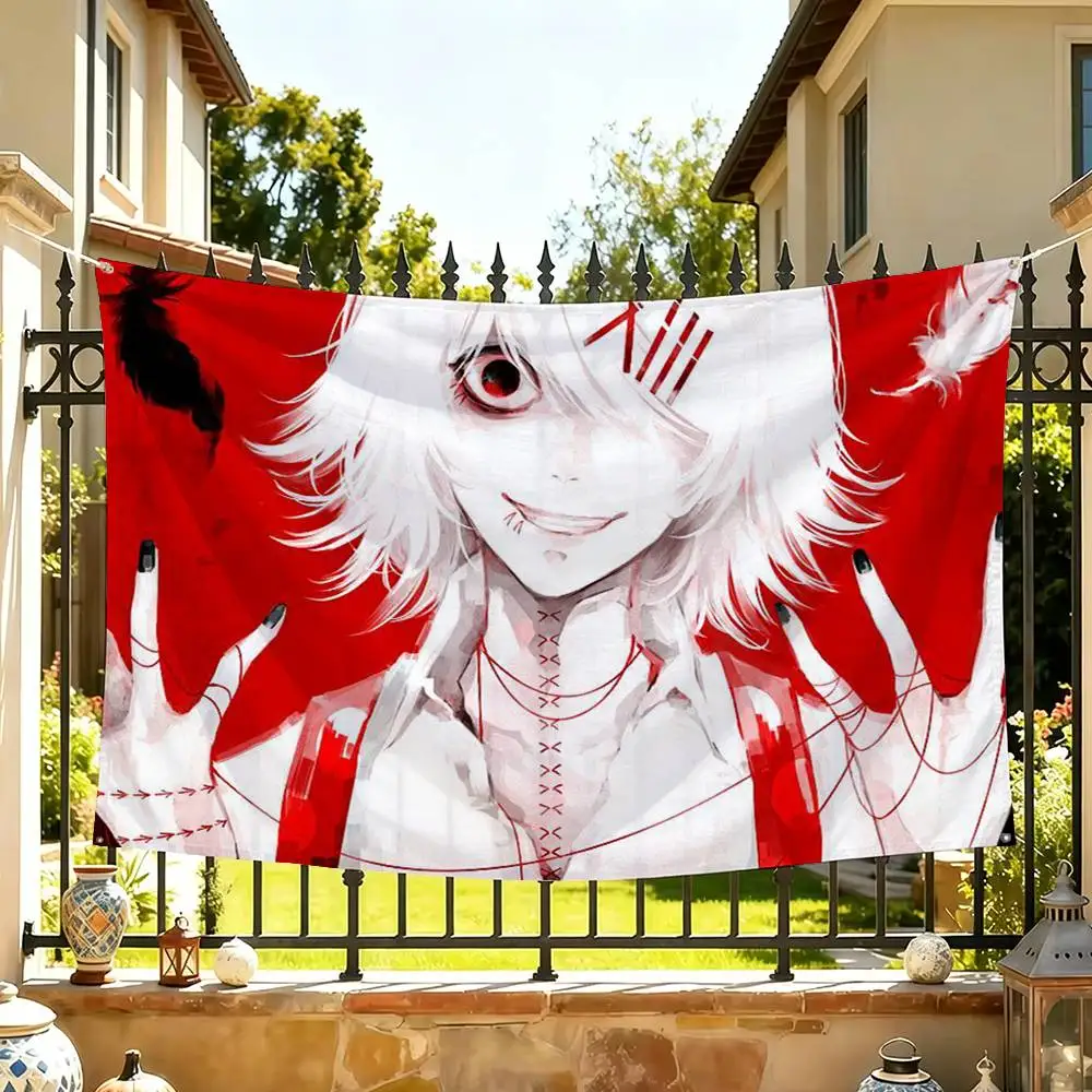 Tokyo Ghoul Suzuya Juzo Anime  Flag Suitable For Party Club Outdoor Interior Wall Decoration Banner Fans Gift