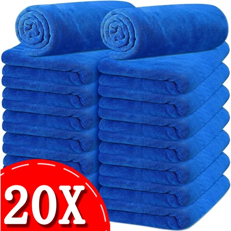 

Microfiber Car Cleaning Towels Soft Drying Cloth Hemming Water Suction Rags Universal Auto Home Washing Towel Rag