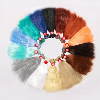 ตุ๊กตา BJD SD 5 ซม.15 ซม.20 ซม.25 ซม.ผมแถวผ้าไหม Anti-Mohair วิกผม Handmade Hook ปลูกผมวัสดุสําหรับหญิงและชายผม