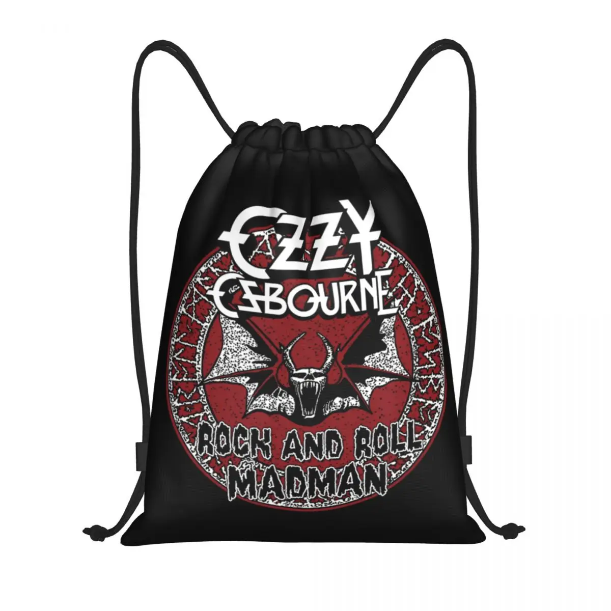

Ozzy Osbourne British Rock Heavy Metal Singer Drawstring Backpack Women Men Gym Sport Sackpack Foldable Shopping Bag Sack