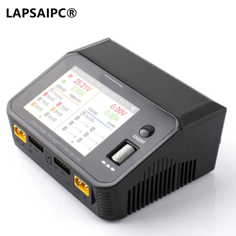 Lapsaipc for ToolkitRC M6DAC DC 350WX2 15A AC 700W Battery Charger Discharger for 1-6S