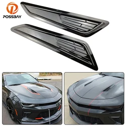 2Pcs Car Decorative Front Hood Vent Covers for Chevrolet Camaro LT 1LT 2LT RS Models 2016 2017 2018 2019 2020 كمارو 쉐보레 카마로 カマロ