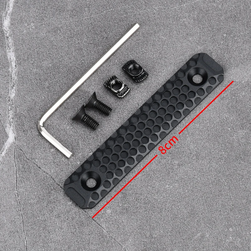 Tactische Aluminium CNC Rail Cover 8/12 CM MLOK KEYMOD voor AR15 HK416 M4 M16 AK47 Voorbuis Anti-Slip Bescherming Picatinny Rail