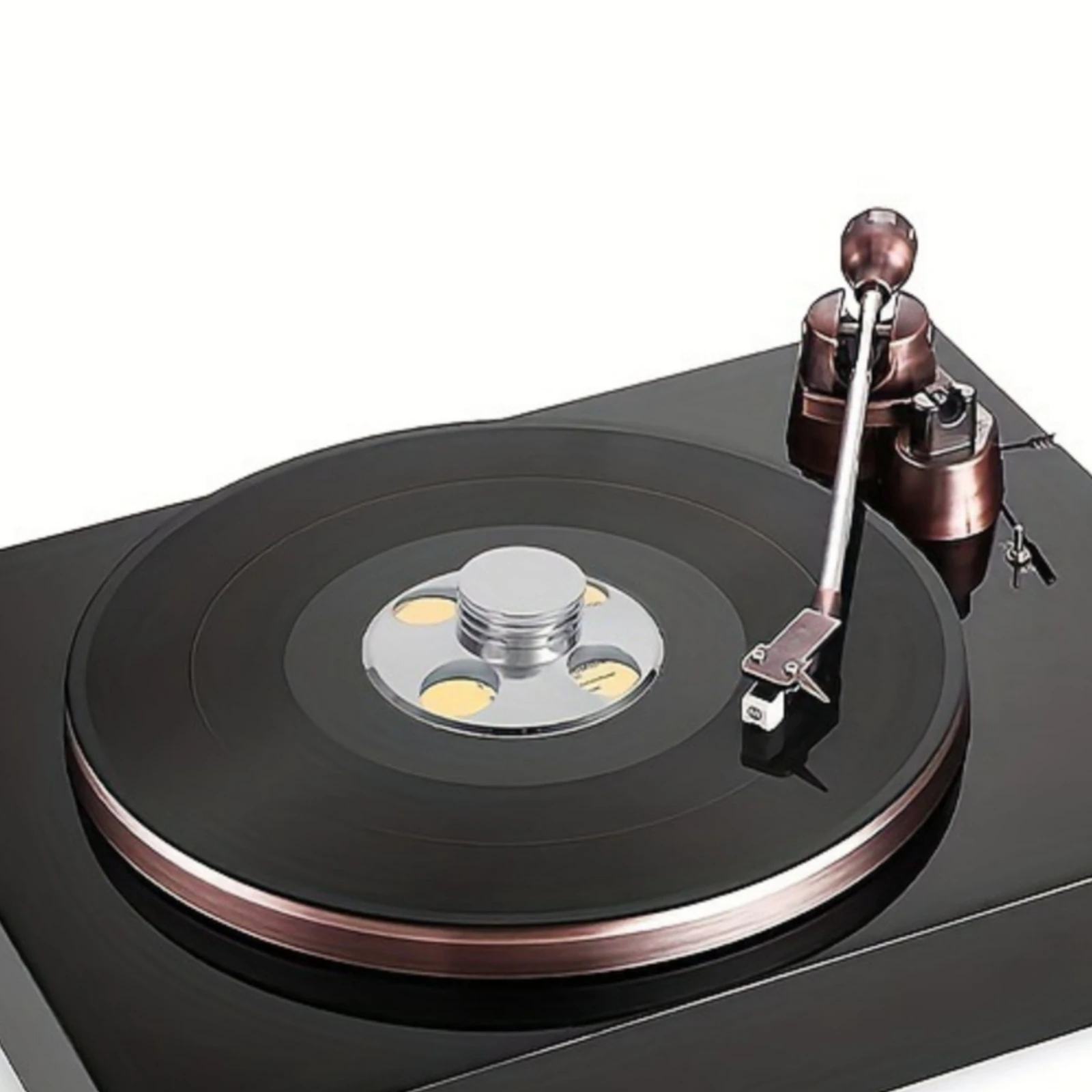 LP Vinyl Weight Stabilizer Stable Vinyl Vinyl Weight Stabilizer Metal Antiresonant for Audiophiles, Home Audio Setup
