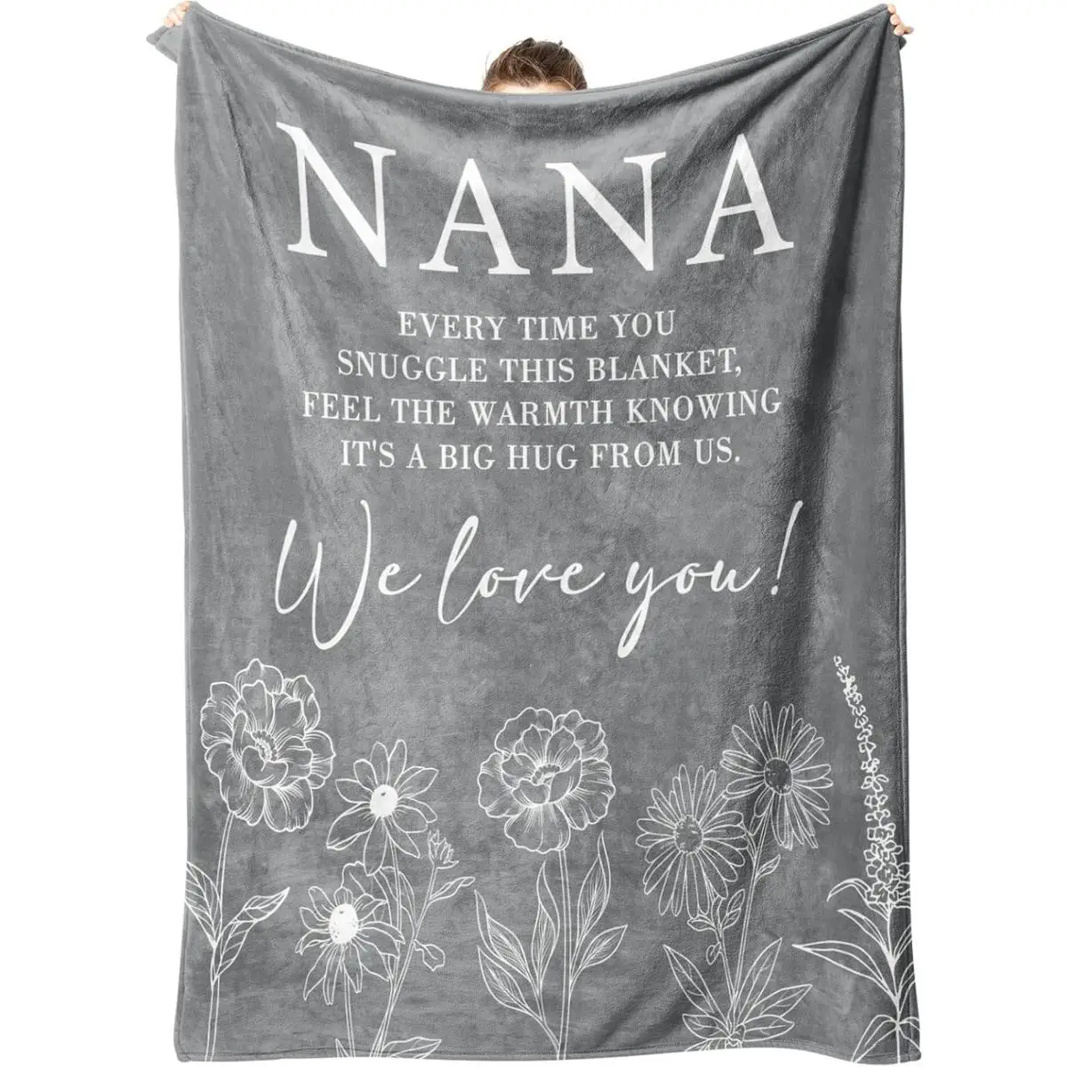 Nana Throw Blanket Cozy Grandma Gift for All Occasions