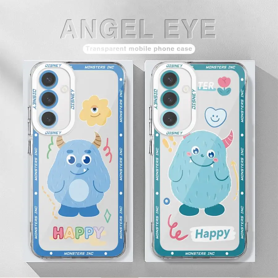 Disney Monsters Inc Cute Cover Phone Case for Samsung Galaxy A35 A55A53 A54 A73 A34 A33 A25 A24 A13 A14 A15 Clear Soft Shell