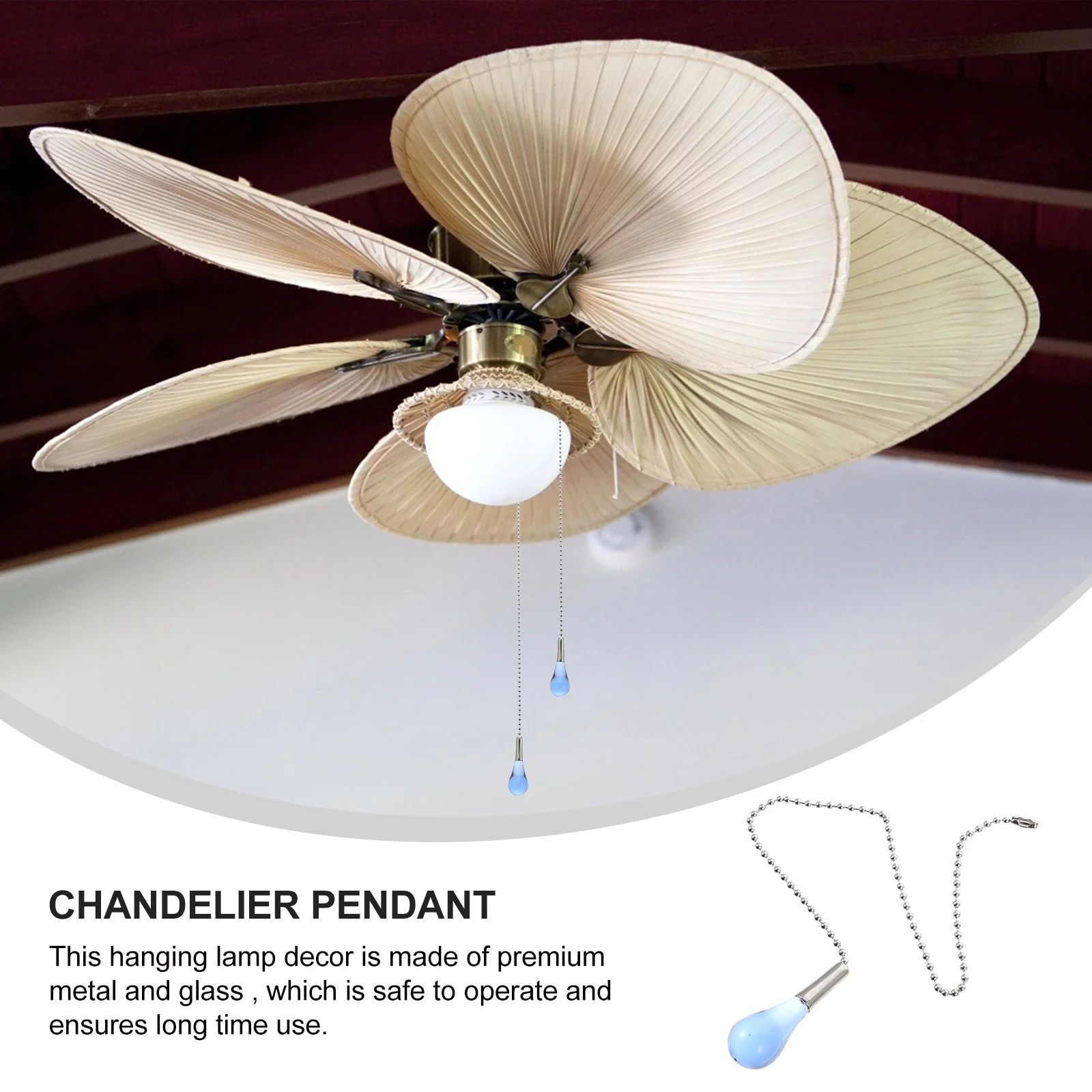 

1Pcs Classic Fan Lamp Ornament Beautiful Delicate Present Friends Family Light Pendant Chandelier Pendant Fan Lamp Ornament