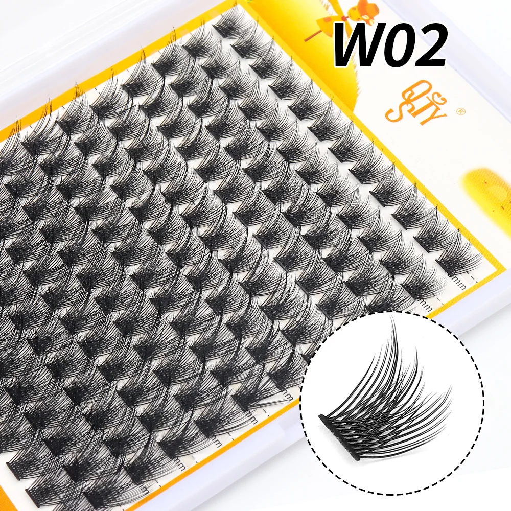 DIY lash Extension Kit Lash Cluster Kit with 144 PCS C/D Curl Cluster Eyelash Extensions 10-16mm Mixed,Individual Lashes Eyelash