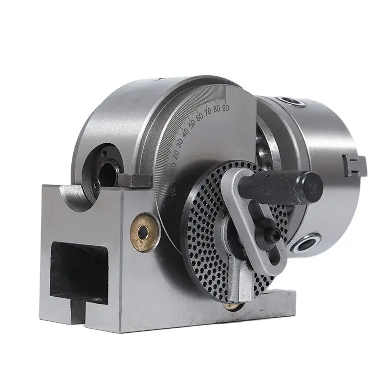 Dividing Head BS-0 5 Inch 3 Jaw Chuck Precision Semi Universal Dividing Head For Milling Machine Rotary Table