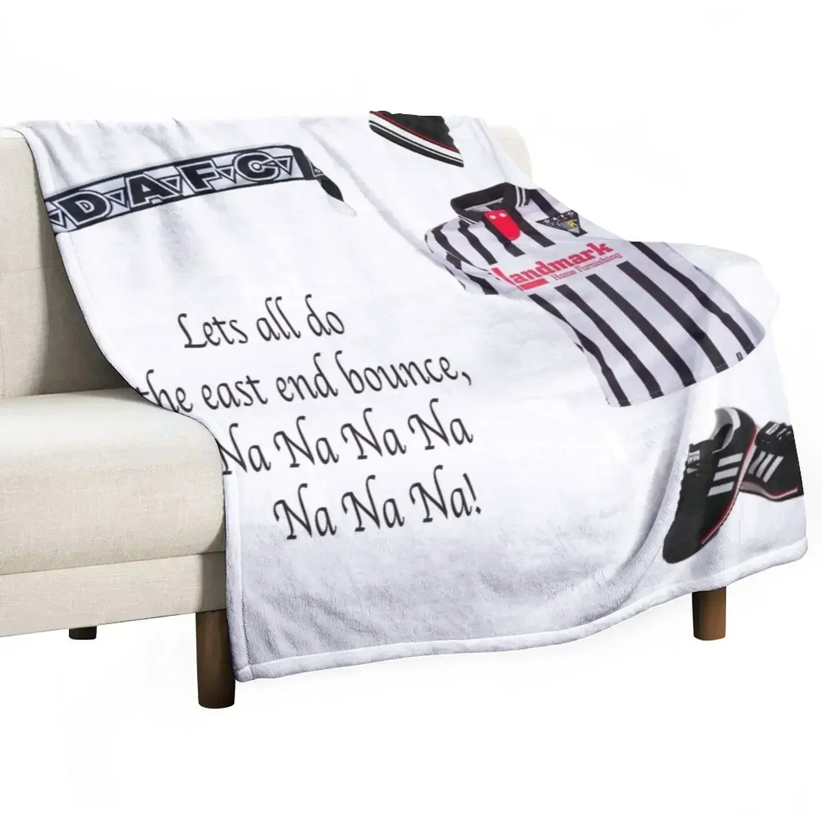 Dunfermline Athletic fc Throw Blanket Hairy Travel Blankets