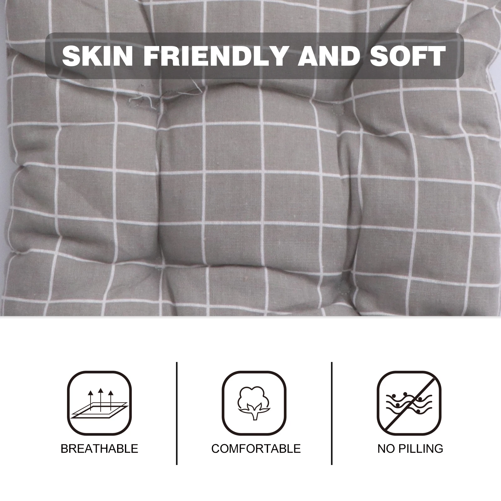 

1pc Thickened Cotton Seat Winter Sitting Cushion Cushion Detachable Warm Sitting Mat For Home Office Winter Back Support
