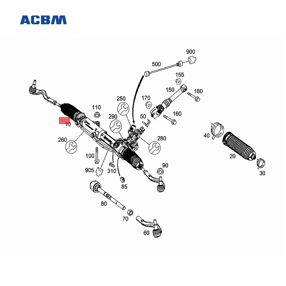 

A 2124608500 Автомобильные детали Рулевой механизм для Mercedes Cedes Benz 212