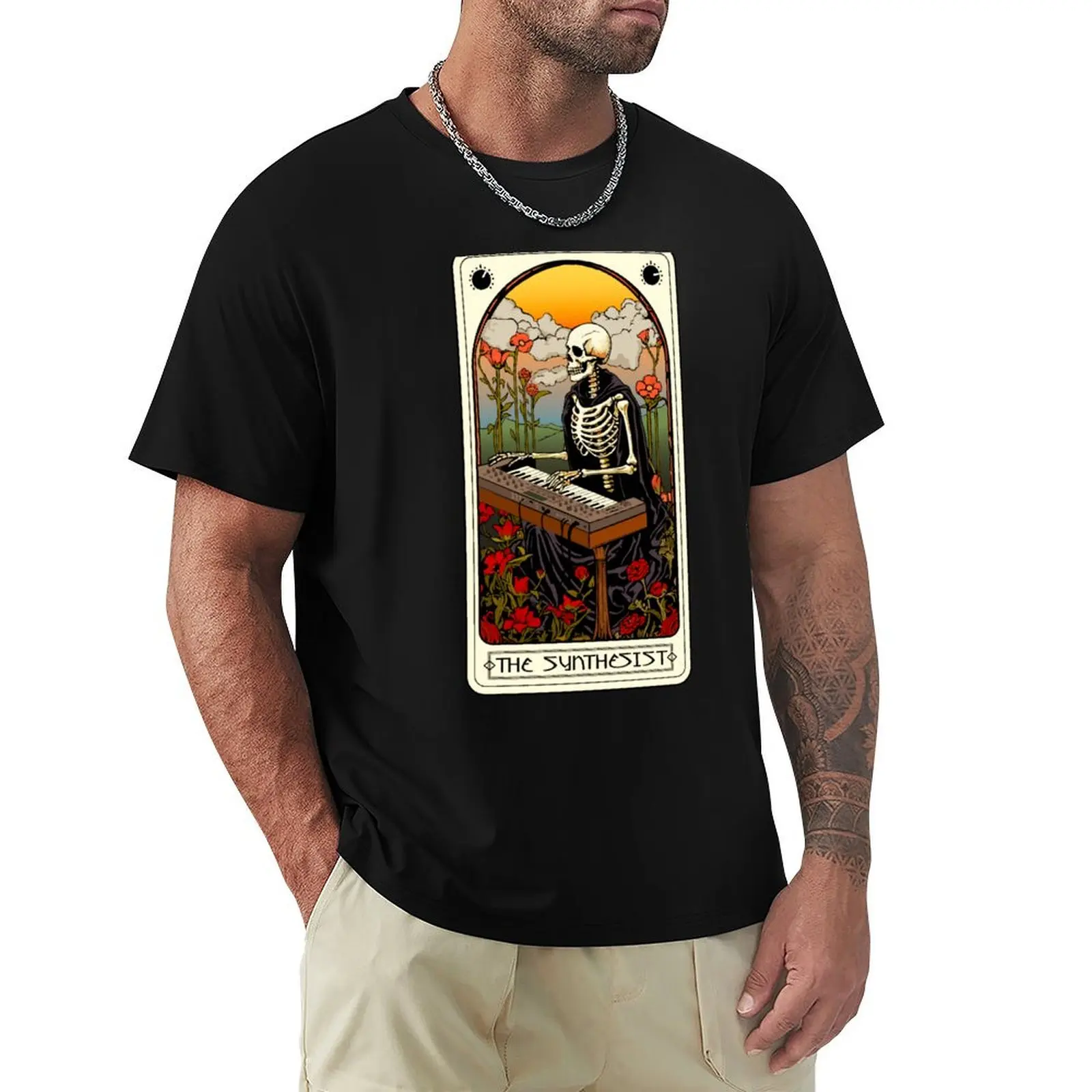 Synthesizer tarot card for electronic musician T-Shirt Plus Size Lightweight Top