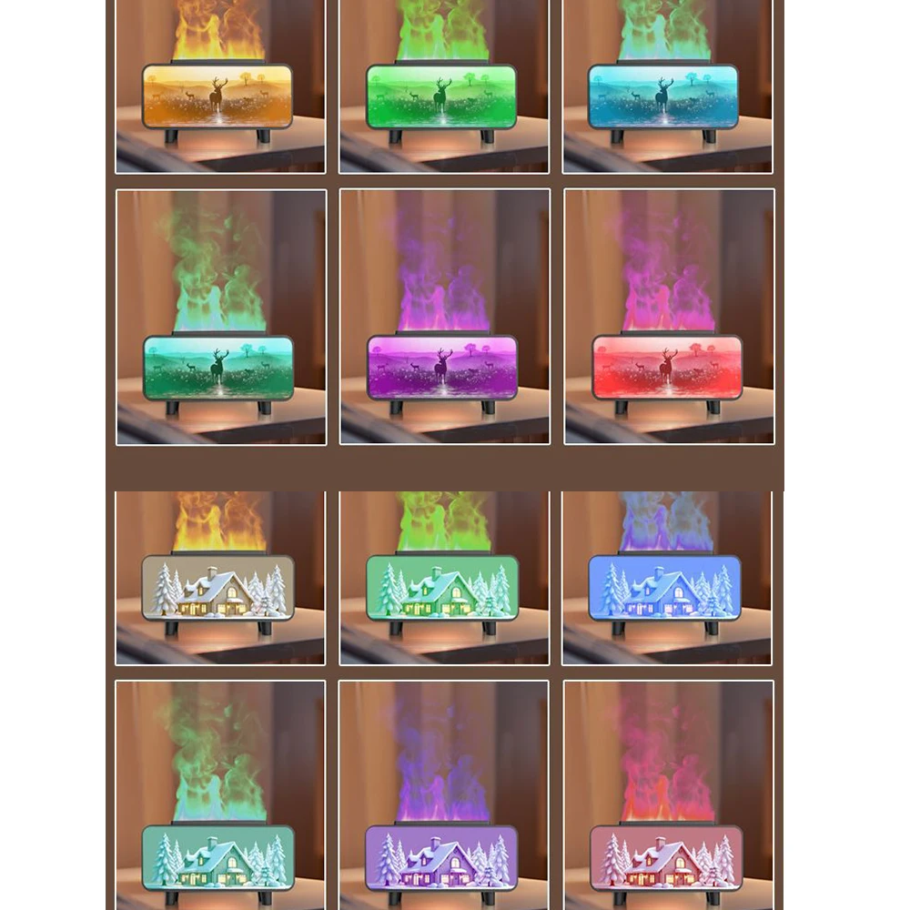 الموقد المرطب رائحة لهب المرطب العطر الناشر الروائح زيت طبيعي الناشر النار المرطب لغرفة المنزل #5