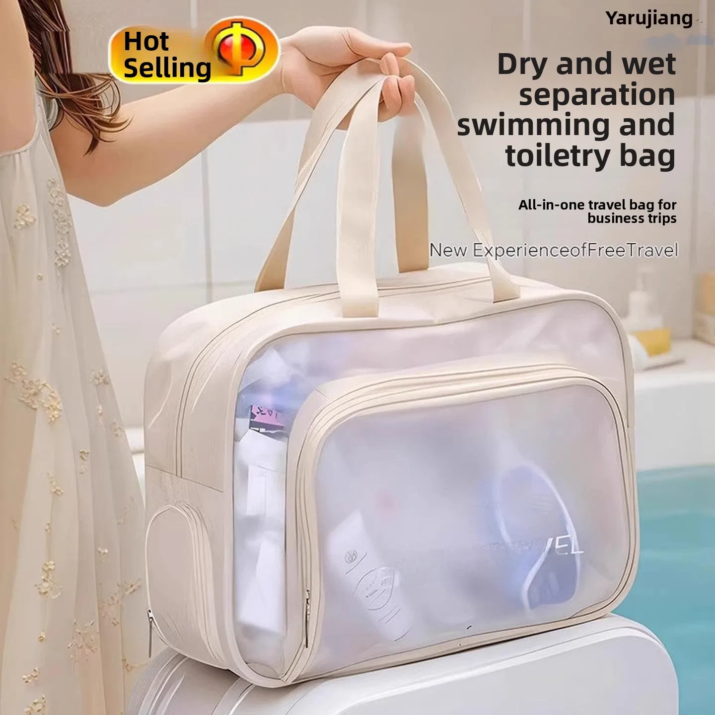 

Large Capacity Sport Swimming Bag Waterproof Dry Wet Separation Wash Bag Swimming Suit Storage Bag Fitness Bathing Bag Beach Bag