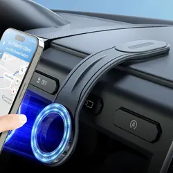 MagSafe Car Mount Detachable Bendable Aluminum Arm Magnetic Phone Holder, Car Dashboard Phone Holder for iPhone 16 15 14 Pro Max