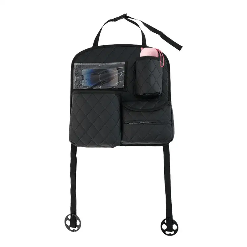 

Rear Seat Car Organizer Car Organizers And Storage Transparent Touch Pocket Buckle Design For Vehicle Tools Paper Towels Drinks