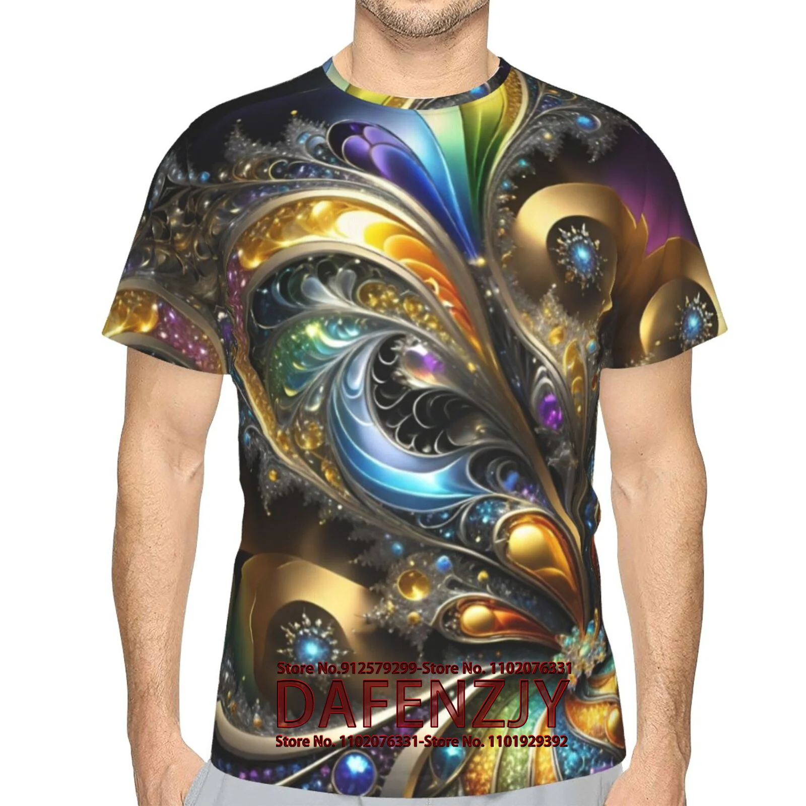 Newest 3D Print Summer Men's T-shirt Creative Casual Short Sleeve Harajuku Street Top