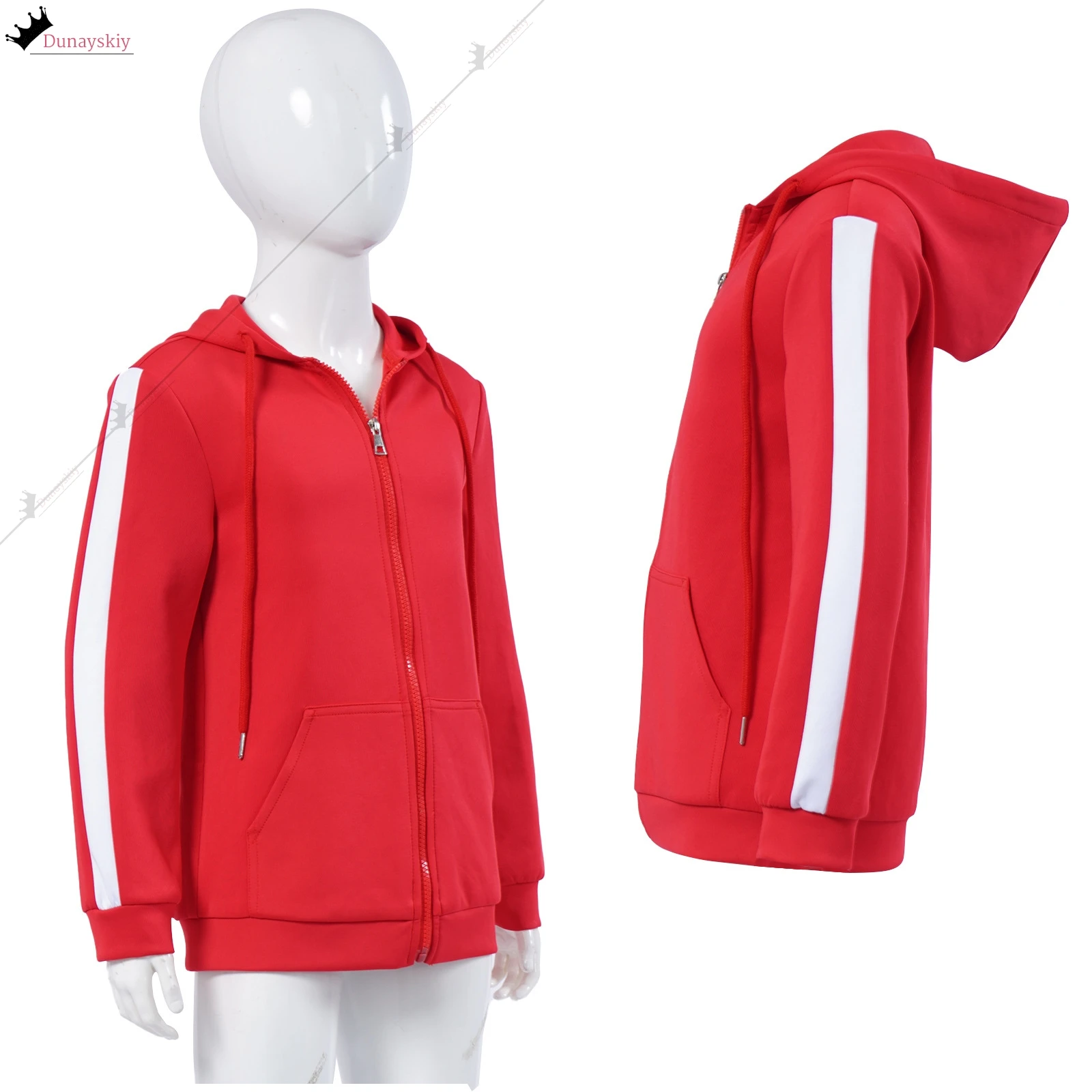 أزياء أنيمي مويف كو ميغيل التأثيرية قناع معطف أحمر للكبار والأطفال مجموعة كاملة سترات لعب الأدوار مع قلنسوة بدلة حفلات أنيمي