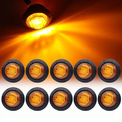 10pcs Waterproof 12V 3LED 3/4