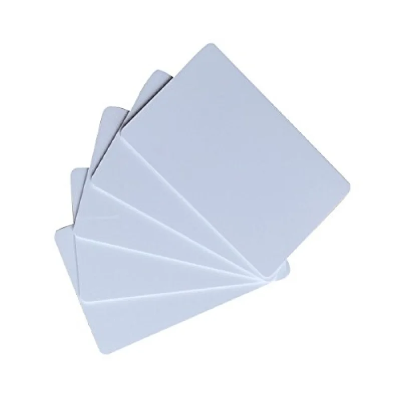 100pcs custom High quality Printable Plastic PVC NFC Blank 13.56mhz 125khz White RFID Card