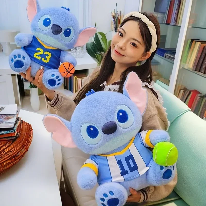 25/30/45 cm Disney Lilo & Stitch Cartoon Creatieve Basketbal Sport Knuffel Anime Ster Baby honkbal Stitch Pop Cool Gift Speelgoed