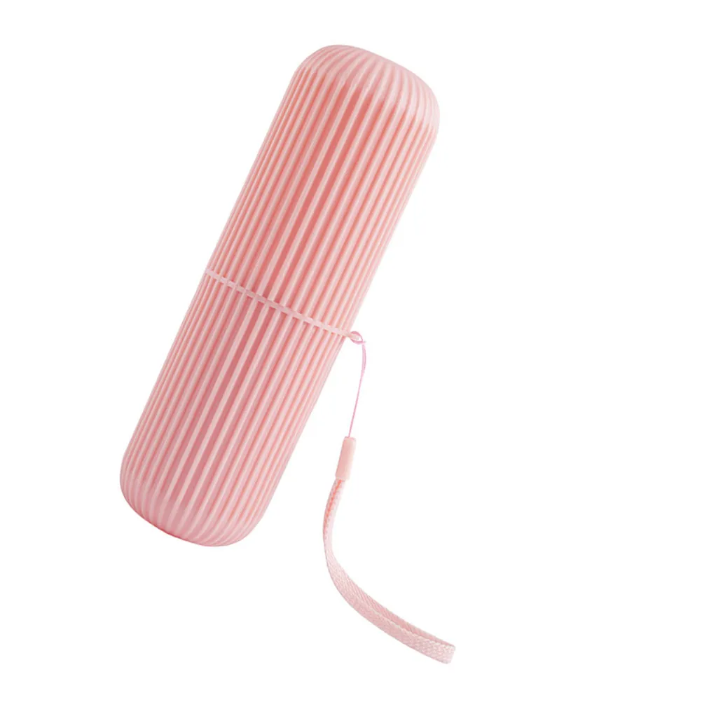 1Pcs Portable Travel Toothbrush Storage Box Compact Toothpaste Container Lightweight Tooth-Brushing Cup for Home Office Gym Trip